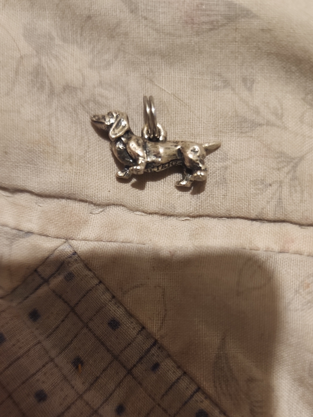 Vintage Sterling Silver Dachsund Dog Charm